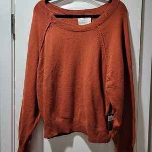 Lucky Brand Dark Orange Sweater XL